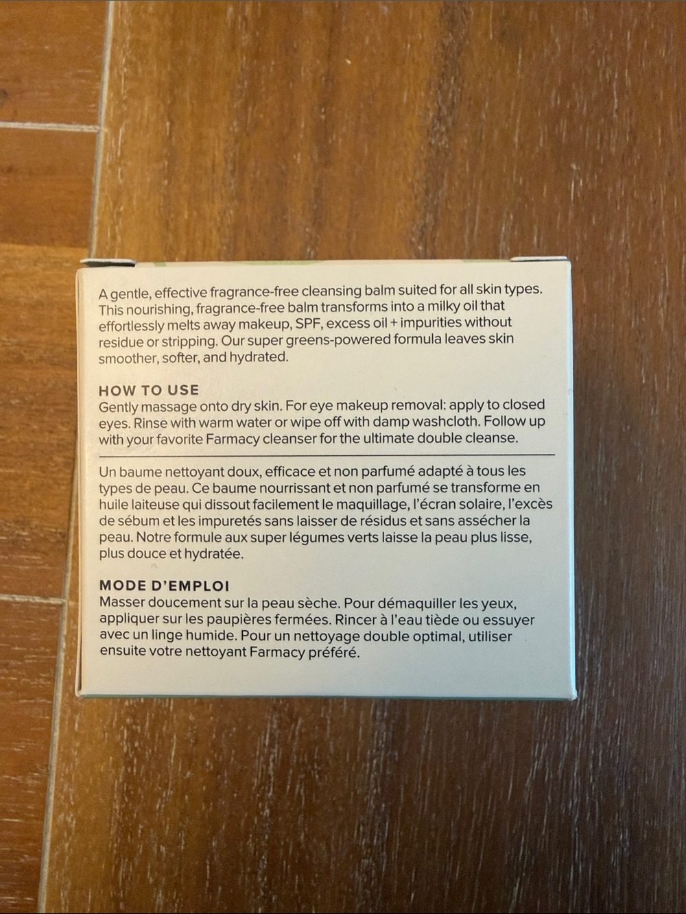 Farmacy Green Clean Cleansing Balm - White & Green Packaging - Picture 3 of 5
